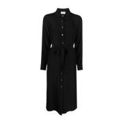 P.a.r.o.s.h. Midi Dresses Black, Dam