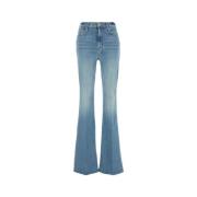 Mother Stretch Denim Doozy Jeans Blue, Dam