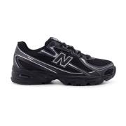 New Balance Mesh och läder sneakers med monogram Black, Herr