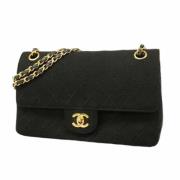 Chanel Vintage Pre-owned Bomull axelremsvskor Black, Dam