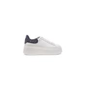 ASH Läder Sneakers med Strass Detalj White, Dam