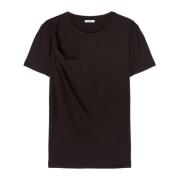 Motivi Glittrande T-shirt med framtida knut Black, Dam