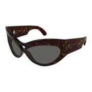 Saint Laurent Retro SL 73 solglasögon i Havana/Grey Brown, Dam