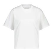 Loulou Studio Pima Bomull T-shirt, Tillverkad i Portugal White, Dam