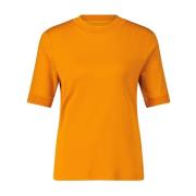 Marc Cain Mesh Style T-Shirt Orange, Dam