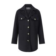 Milestone Elegant ullrock med revers Black, Dam