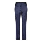 PS By Paul Smith Satin Ull Straight Leg Byxor Blue, Dam