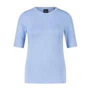 Hugo Boss Blå Klassisk T-shirt för alla tillfällen Blue, Dam