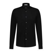 Stefan Brandt Slim-Fit Skjorta med Hajkrage Black, Herr