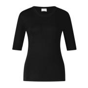 Closed Modal Skjorta Elegant Stil Black, Dam