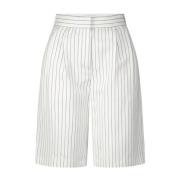 Loulou Studio Randiga Bermuda Shorts Piera White, Dam