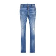 Dsquared2 Cool Guy Slim Fit Jeans Använt Look Blue, Herr