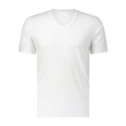 Stefan Brandt Klassisk V-ringad T-shirt White, Herr