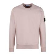 Stone Island Logo Crewneck Sweatshirt Pink, Herr