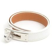 Hermès Vintage Pre-owned Laeder armband White, Dam