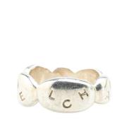 Chanel Vintage Pre-owned Metall ringar Gray, Dam