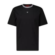 Hugo Boss Oversized Skjorta med Kedjeprint Black, Herr