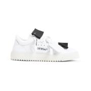 Off White Vita Lädersneakers Stiliga Skor White, Herr