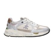 Premiata Vintage Mase-D Sneakers med Animalier Accents Gray, Dam