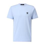 Belstaff Logo T-shirt, Klassisk Design, Bomull Blue, Herr