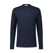 Kiefermann Bomull Longsleeve, mångsidig och bekväm Blue, Herr