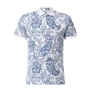 Etro Polo skjorta med Paisley-mönster Blue, Herr