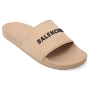 Balenciaga Gummi sandaler Beige, Herr