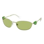 Swarovski Ovala Solglasögon Lucent Collection Sk7010 Green, Dam