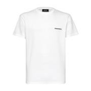 Dsquared2 Vit Basic Tee Tröja White, Herr