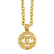 Chanel Vintage Pre-owned Metall chanel-smycken Yellow, Dam