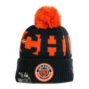 New Era NFL Pom Pom Hat Field Sport Knit Black, Herr