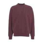 C.p. Company Röd Broderad Logga Sweatshirt Aw24 Brown, Herr