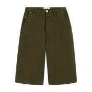 Ami Paris Gröna Shorts med Knappgylf Green, Herr