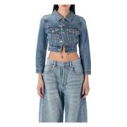 Alexander Wang Kort Truckerjacka Blue, Dam