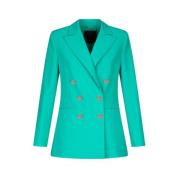 Liu Jo Dubbelknäppt Blazer Blue, Dam