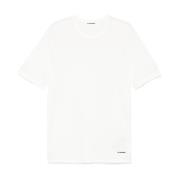 Jil Sander Vit T-shirt och Polo White, Herr