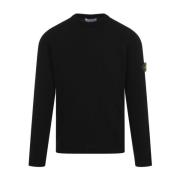 Stone Island Svart Tröja för Män Black, Herr