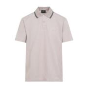 Brioni Shell Sand Polo Shirt Beige, Herr