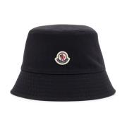 Moncler Sydd hinkhatt med logopatch Black, Dam