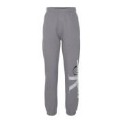 Calvin Klein Logo Joggers - Grå, Rak passform Gray, Dam