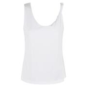 Federica Tosi Stilren Jersey Topp White, Dam