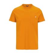 K-Way Polo Skjorta Kollektion Orange, Herr