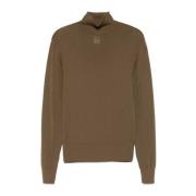 Lemaire Sömlös Turtle Neck Top Brown, Herr