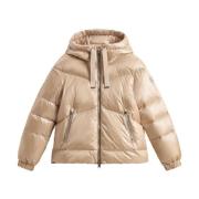 Woolrich Vit Jacka för Stiliga Outfits White, Dam