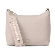 Aigner Elegant läder axelväska Beige, Dam