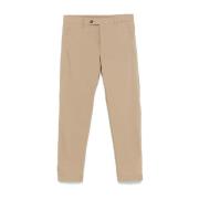 Incotex Slimmade kinesiska byxor, ljusbrun Beige, Herr