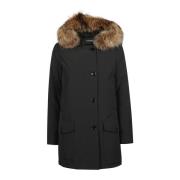 Woolrich Avtagbar päls parka för arktiskt väder Black, Dam