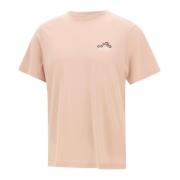 Autry Rosa Logo Print Crew Neck T-shirt Pink, Herr