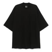 Rick Owens Svarta T-shirts och Polos Oversized Jumbo Black, Herr