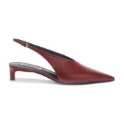 Jil Sander Röda Slingback Skor Red, Dam